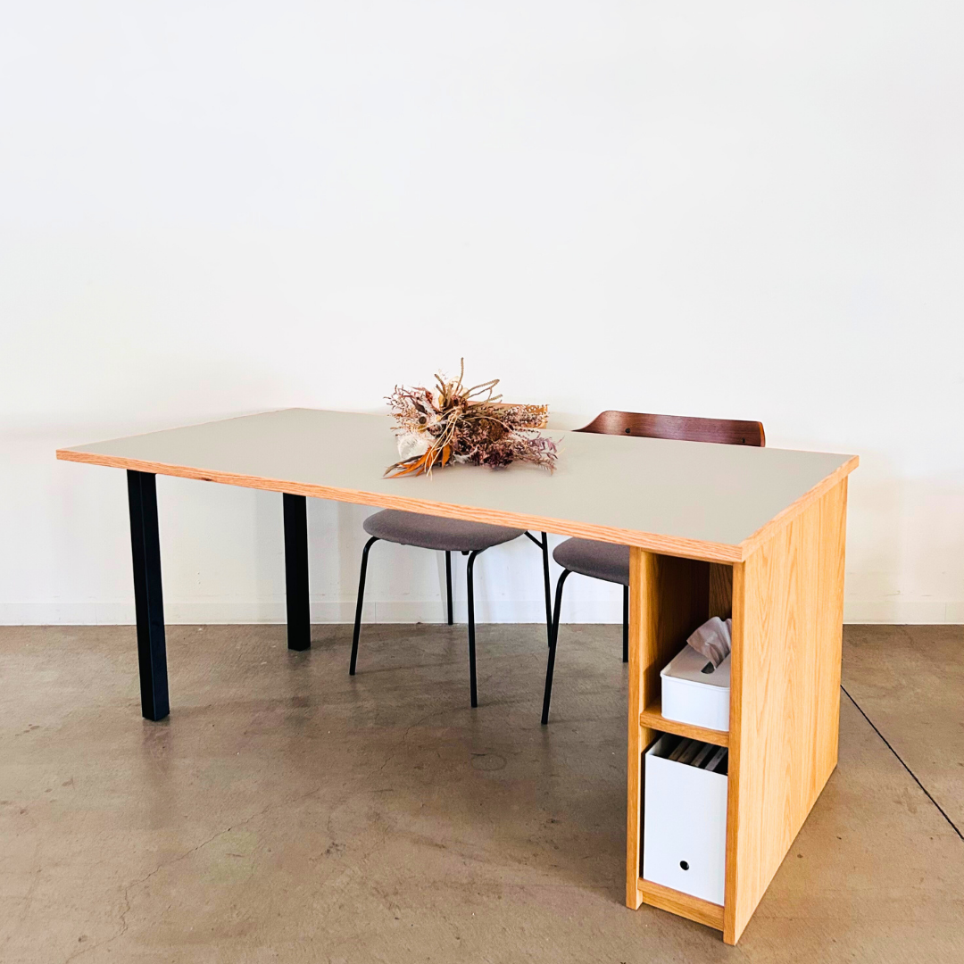 Sun(サン)ダイニングテーブル-Oak/frame interior