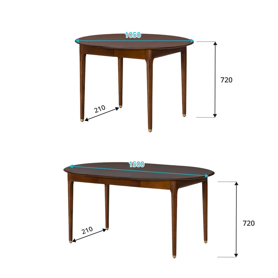 JULIE Round Extension Table (伸長式) Damage品