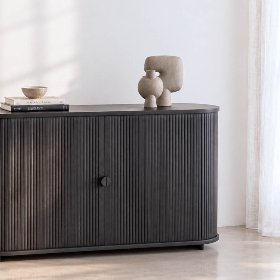 RIB Wood Sideboard  "LILY"