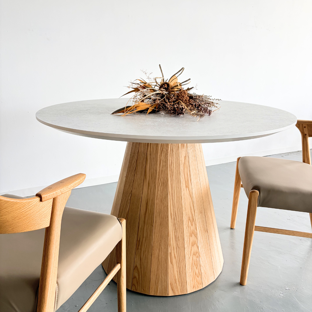 Melamin Round Table  -Flower-