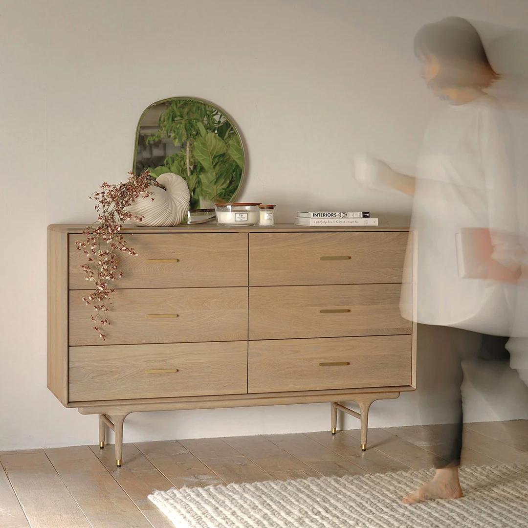 JULIE LOWCHEST W.oak  -Damege品 -