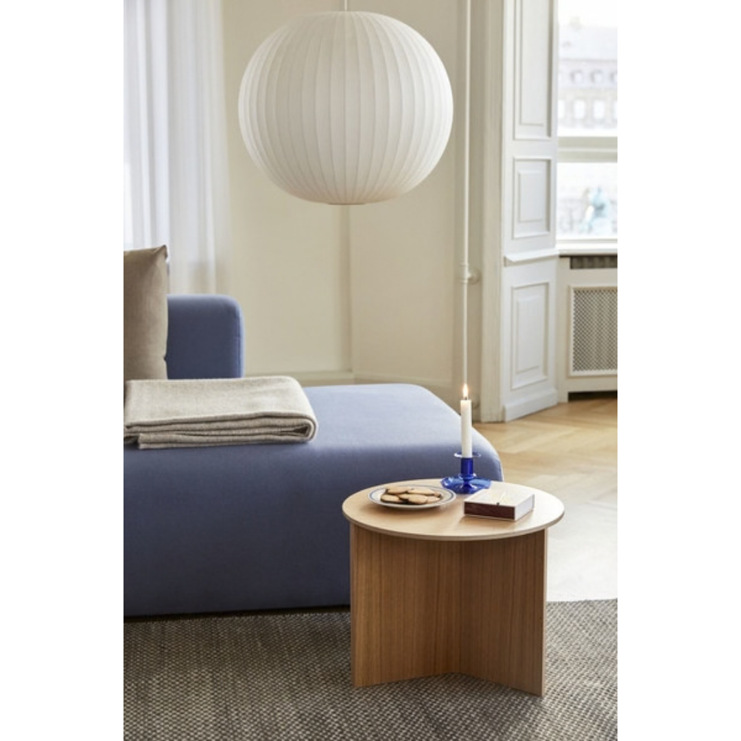 HAY SLIT TABLE WOOD ROUND / φ45×H35.5