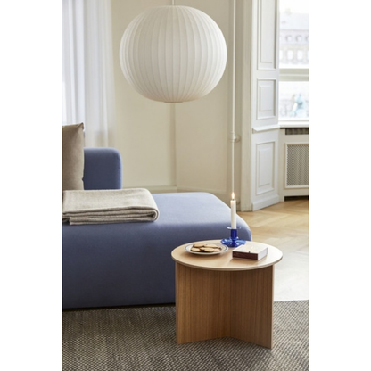 HAY SLIT TABLE WOOD ROUND / φ45×H35.5