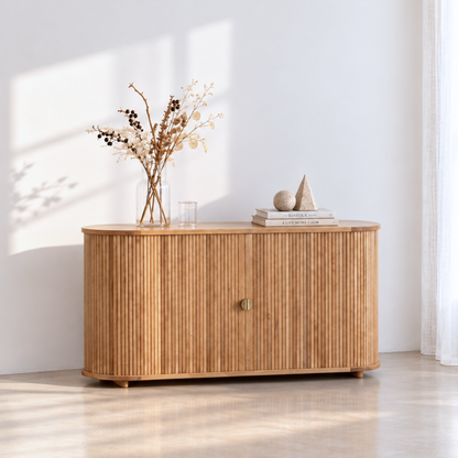 RIB Wood Sideboard  "LILY"