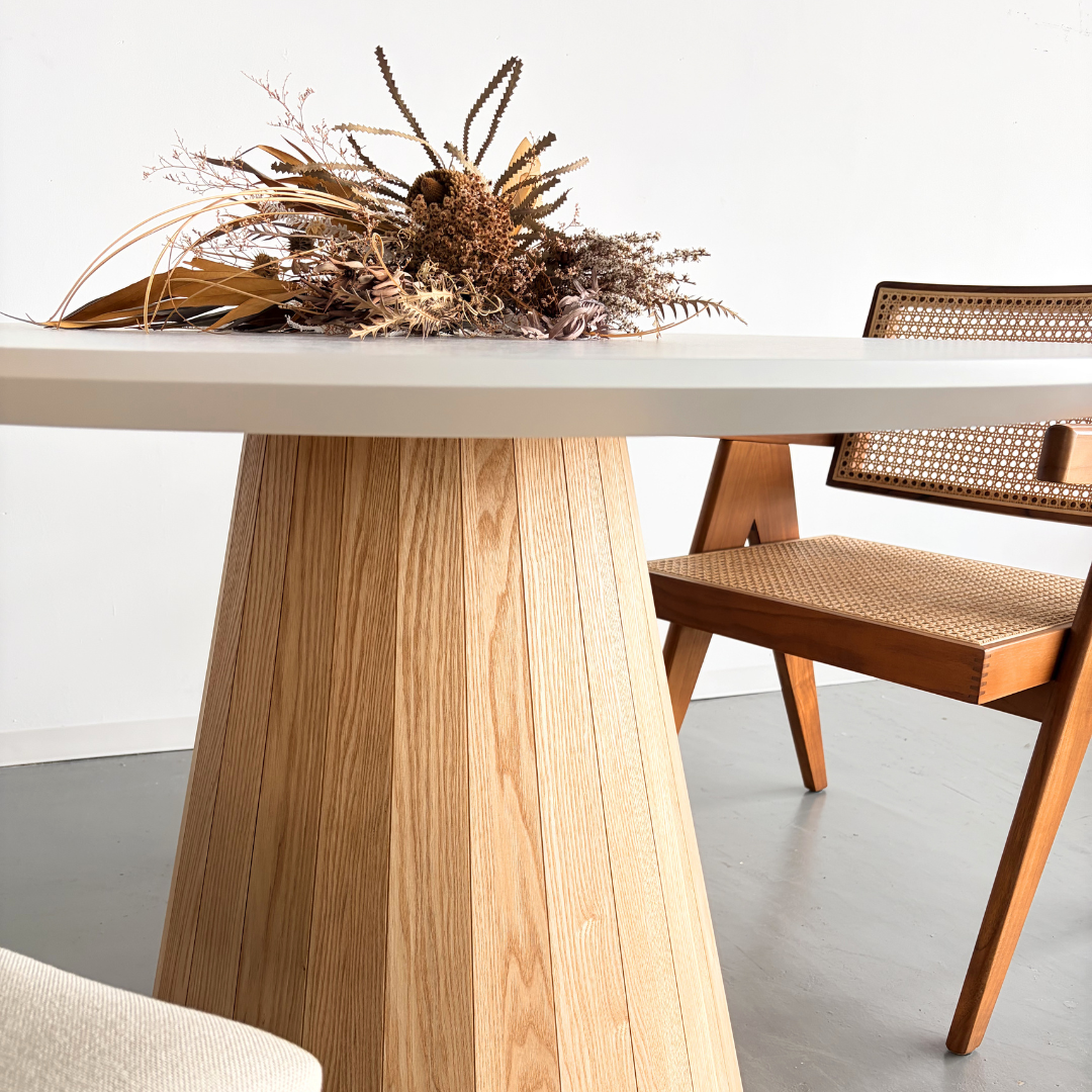 Melamin Round Table  -Flower-
