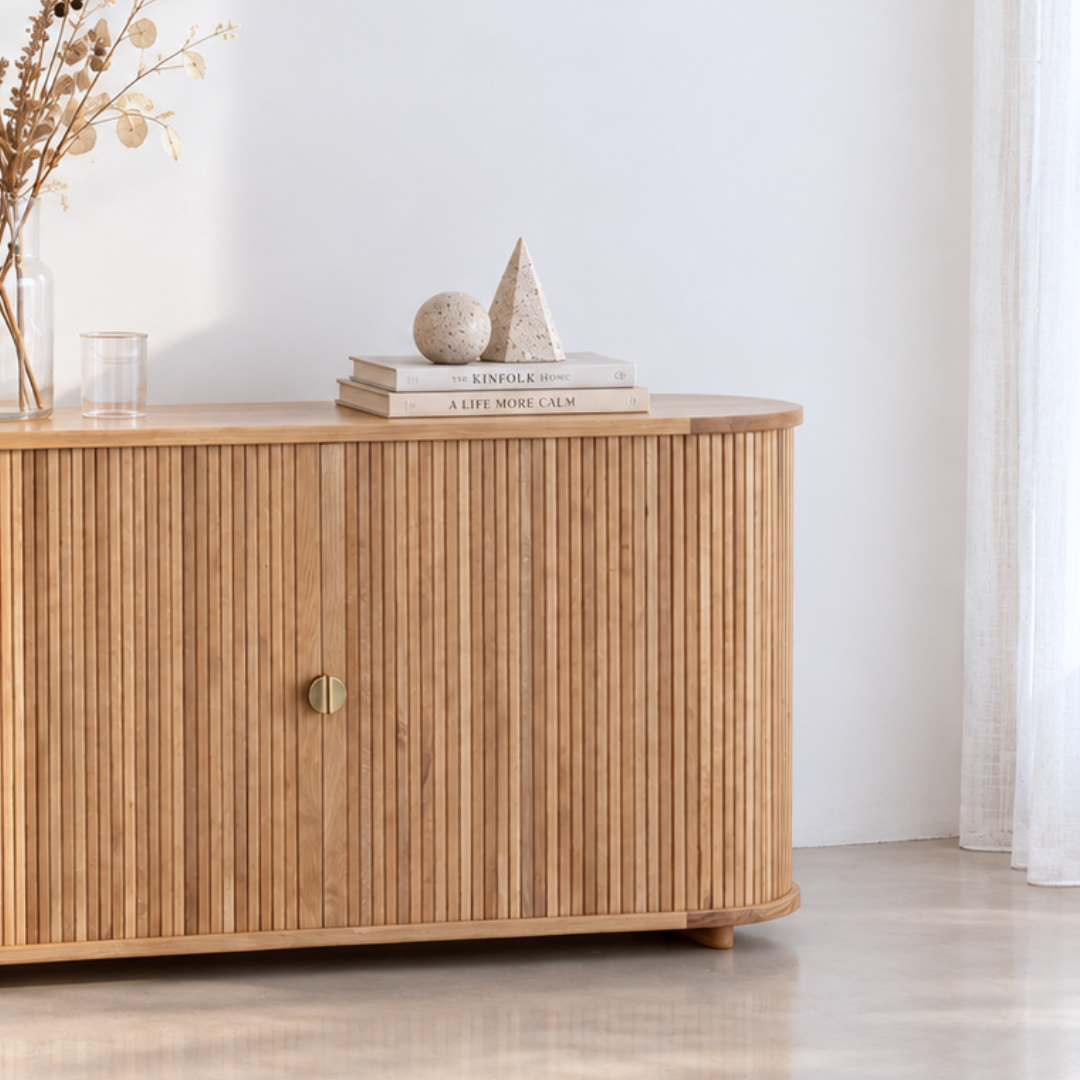 RIB Wood Sideboard  "LILY"
