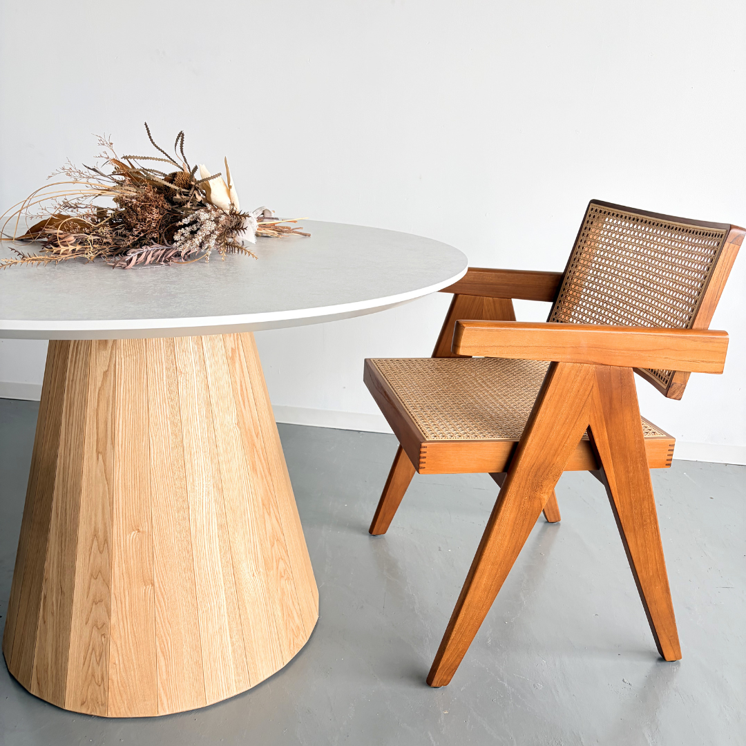 Melamin Round Table  -Flower-
