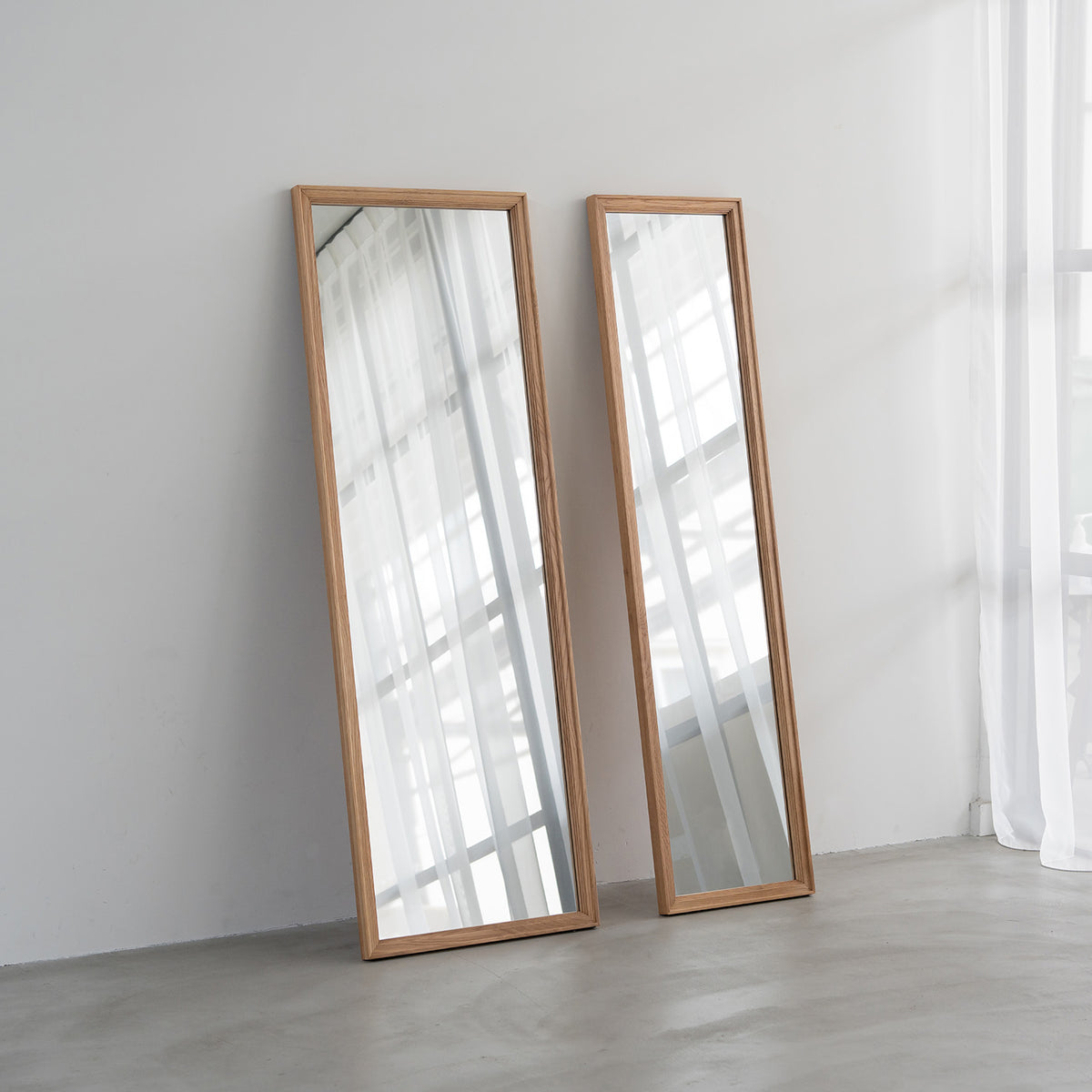 Line Mirror / Oak　