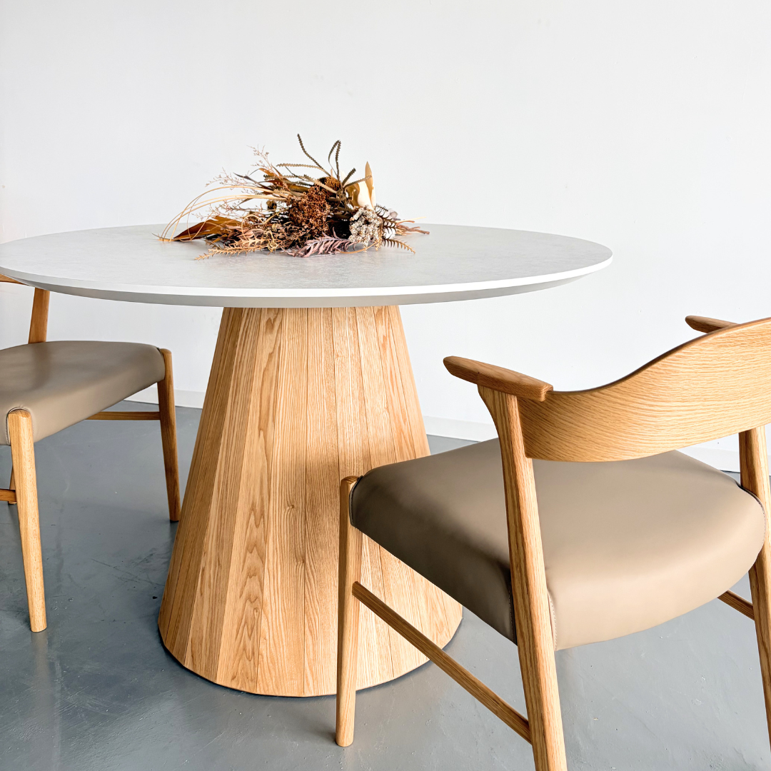 Melamin Round Table  -Flower-